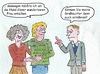 Cartoon: Senioren Liebe (small) by sabine voigt tagged senioren,liebe,ehe,enkel,familie,heirat,generationen