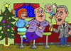 Cartoon: weihnachten köln (small) by sabine voigt tagged weihnachten,köln,nikuta,rothers,millowitsch,bar
