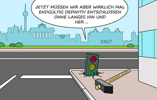 Cartoon: Ampel (medium) by Erl tagged politik,wahl,landtagswahl,wahlen,landtagswahlen,thüringen,wahlsieger,afd,rechtsextrem,björn,höcke,faschist,gefahr,demokratie,sachsen,cdu,koalition,bsw,friedrich,merz,sahra,wagenknecht,positionen,weit,auseinender,ampel,streit,regieren,schwer,wählerinnen,wähler,denkzettel,hammer,union,frage,kanzlerkandidat,söder,karikatur,erl,politik,wahl,landtagswahl,wahlen,landtagswahlen,thüringen,wahlsieger,afd,rechtsextrem,björn,höcke,faschist,gefahr,demokratie,sachsen,cdu,koalition,bsw,friedrich,merz,sahra,wagenknecht,positionen,weit,auseinender,ampel,streit,regieren,schwer,wählerinnen,wähler,denkzettel,hammer,union,frage,kanzlerkandidat,söder,karikatur,erl