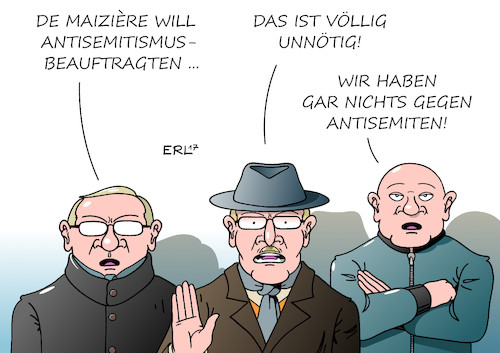 Cartoon: Antisemitismus (medium) by Erl tagged antisemitismus,antisemitismus