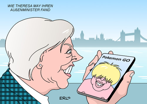 Cartoon: Boris Johnson I (medium) by Erl tagged großbritannien,brexit,premierministerin,theresa,may,kabinett,außenminister,boris,johnson,überraschung,london,pokemon,go,handy,spiel,app,suche,figuren,monster,virtual,reality,karikatur,erl,großbritannien,brexit,premierministerin,theresa,may,kabinett,außenminister,boris,johnson,überraschung,london,pokemon,go,handy,spiel,app,suche,figuren,monster,virtual,reality,karikatur,erl
