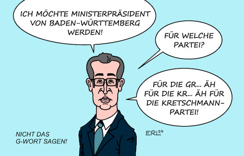 Cartoon: Cem Özdemir (medium) by Erl tagged politik,cem,özdemir,kandidatur,ministerpräsident,baden,württemberg,nachfolger,kretschmann,grüne,umfragetief,karikatur,erl,politik,cem,özdemir,kandidatur,ministerpräsident,baden,württemberg,nachfolger,kretschmann,grüne,umfragetief,karikatur,erl