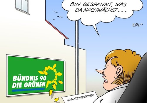 Die Grünen Merkel
