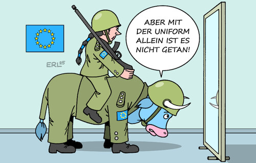 Cartoon: Ein weiter Weg (medium) by Erl tagged politik,angriffskrieg,russland,putin,ukraine,usa,trump,rückzug,eu,verteidigung,armee,europa,stier,karikatur,erl,politik,angriffskrieg,russland,putin,ukraine,usa,trump,rückzug,eu,verteidigung,armee,europa,stier,karikatur,erl