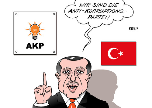 Cartoon: Erdogan (medium) by Erl tagged türkei,korruptionsskandal,korruption,regierung,regierungspartei,partei,akp,ministerpräsident,erdogan,karikatur,erl,türkei,korruptionsskandal,korruption,regierung,regierungspartei,partei,akp,ministerpräsident,erdogan