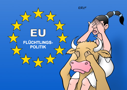 Cartoon: Flüchtlinge EU (medium) by Erl tagged flüchtlinge,asyl,zahlen,anstieg,vorbereitung,politik,chaos,streit,abschottung,abschreckung,willkommem,hilfe,augen,verschließen,eu,europa,stier,karikatur,erl,flüchtlinge,asyl,zahlen,anstieg,vorbereitung,politik,chaos,streit,abschottung,abschreckung,willkommem,hilfe,augen,verschließen,eu,europa,stier,karikatur,erl
