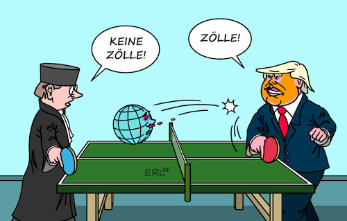 Cartoon: Hin und her (medium) by Erl tagged politik,usa,donald,trump,zölle,schaden,klage,gericht,urteil,berufung,ping,pong,tischtennis,karikatur,erl,politik,usa,donald,trump,zölle,schaden,klage,gericht,urteil,berufung,ping,pong,tischtennis,karikatur,erl