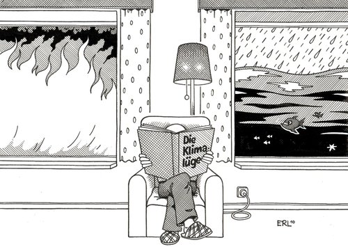 Cartoon: Klima (medium) by Erl tagged klima,klimawandel,hitze,dürre,überflutung,skepsis,klimalüge,negierung,ostsachsen,überschwemmung,kachelmann,osten,deutschland,sachsen,wasser,katastrophe,naturkatastrophe,flut,hitze,überflutung,klimalüge,negierung,brand,feuer,klima,skepsis