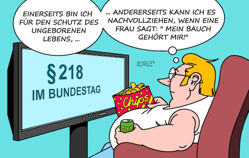 Cartoon: Paragraf 218 (medium) by Erl tagged politik,bundestag,debatte,paragraf,218,strafbar,schwangerschaftsabbruch,rechte,frau,ungeborenes,leben,karikatur,erl,politik,bundestag,debatte,paragraf,218,strafbar,schwangerschaftsabbruch,rechte,frau,ungeborenes,leben,karikatur,erl