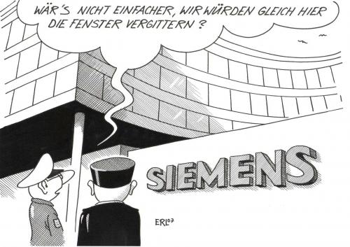 Cartoon: Siemens (medium) by Erl tagged siemens,korruption,siemens,korruption,skandal,michael kutschenreuter,manager,konzern,gehalt,gehälter,michael,kutschenreuter