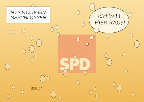 Cartoon: SPD Hartz IV (medium) by Erl tagged politik,spd,sozialdemokratische,partei,deutschlands,sozial,gerechtigkeit,bundeskanzler,gerhard,schröder,einführung,hartz,iv,neoliberal,armut,aufgabe,markenkern,abwanderung,wähler,machtverlust,umfragetief,neuorientierung,karikatur,erl,politik,spd,sozialdemokratische,partei,deutschlands,sozial,gerechtigkeit,bundeskanzler,gerhard,schröder,einführung,hartz,iv,neoliberal,armut,aufgabe,markenkern,abwanderung,wähler,machtverlust,umfragetief,neuorientierung,karikatur,erl
