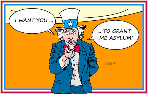 Cartoon: Uncle Sam (medium) by Erl tagged politik,usa,präsident,donald,trump,rache,verfolgung,gegner,flucht,asyl,uncle,sam,karikatur,erl,politik,usa,präsident,donald,trump,rache,verfolgung,gegner,flucht,asyl,uncle,sam,karikatur,erl