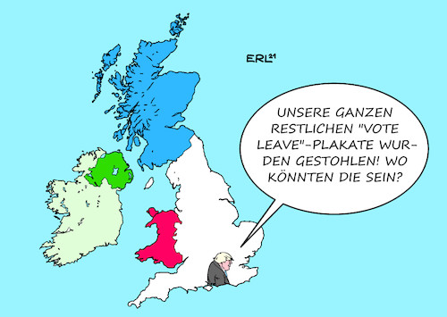 Cartoon: Vereinigtes Königreich (medium) by Erl tagged politik,großbritannien,vereinigtes,königreich,brexit,austritt,eu,reaktion,schottland,scexit,zurück,europäische,union,unabhängigkeit,streben,referendum,fliehkräfte,nordirland,wales,boris,johnson,vote,leave,kampagne,plakate,karikatur,erl,politik,großbritannien,vereinigtes,königreich,brexit,austritt,eu,reaktion,schottland,scexit,zurück,europäische,union,unabhängigkeit,streben,referendum,fliehkräfte,nordirland,wales,boris,johnson,vote,leave,kampagne,plakate,karikatur,erl