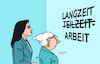 Cartoon: Arbeit (small) by Erl tagged politik,deutschland,arbeit,teilzeit,wirtschaftsministerin,reiche,arbeitszeit,länger,michel,karikatur,erl