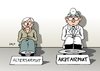Cartoon: Armut (small) by Erl tagged armut,alter,altersarmut,rente,zuschuss,rentenmodell,cdu,spd,arzt,ärzte,streik,honorar,krankenkassen,kassenärzte