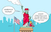 Cartoon: Aufmerksamkeitsdefizit (small) by Erl tagged politik,papstwahl,papst,leo,xiv,usa,hoffnungsträger,beliebtheit,eifersucht,trump,könig,strafzölle,freiheitsstatue,karikatur,erl