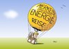 Cartoon: Ballast (small) by Erl tagged energie,energiepolitik,merkel,reise,atomkraft,erneuerbar,wind,sonne,wasser,ballon,ballast