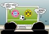 Cartoon: Bayern gegen Dortmund (small) by Erl tagged champions,league,finale,london,bayern,münchen,borussia,dortmund,geld,kohle,fußball,fcb,bvb,dfb,pokal,pokalfinale,berlin,klopp,guardiola