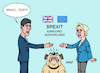 Cartoon: Brexit-Tier (small) by Erl tagged politik,brexit,austritt,großbritannien,eu,streit,grenze,nordirland,kontrollen,irland,einigung,durchbruch,premierminister,rishi,sunak,kommissionspräsidentin,ursula,von,der,leyen,tories,brexiteers,gefahr,boykott,hand,beißen,hund,uk,gb,europa,karikatur,erl