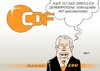 Cartoon: CDF (small) by Erl tagged zdf einflussnahme politik partei cdu roland koch