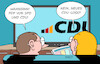 Cartoon: CDU-Logo (small) by Erl tagged politik,partei,cdu,logo,neu,spd,fdp,deutschland,flagge,farben,schwarz,rot,gold,türkis,nachrichten,fernsehen,karikatur,erl