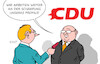Cartoon: CDU (small) by Erl tagged politik,partei,cdu,vorsitzender,friedrich,merz,suche,richtung,profil,schärfung,unscharf,karikatur,erl