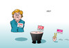 Cartoon: CDU SPD FDP (small) by Erl tagged cdu,spd,fdp,wahl,hamburg,stärke,schwäche,bund,länder,angela,merkel,sigmar,gabriel,olaf,scholz,katja,suding,christian,lindner,partei,wähler,karikatur,erl