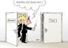 Cartoon: DAX (small) by Erl tagged wirtschaft,unternehmen,aufschwung,partystimmung,sektlaune,dax,deutscher,aktien,index,skeptisch