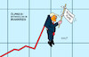 Cartoon: Der Markt greift ein (small) by Erl tagged politik,usa,angriff,krieg,iran,anstieg,ölpreis,gaspreis,verteuerung,einlenken,trump,weiße,fahne,markt,märkte,karikatur,erl