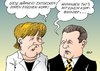Cartoon: Eigener Kopf (small) by Erl tagged merkel,mappus,politik,entfremdung,bürger,kopf,eigen,protest,bahnhof,stuttgart,21,kopfbahnhof