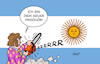 Cartoon: Einschnitte in Argentinien (small) by Erl tagged politik,argentinien,wahl,präsident,sieger,javier,milei,ultrarechts,wirtschaftsliberal,klimaleugner,rechtspopulist,abschaffung,staat,kürzung,sozialleistungen,motorsäge,kettensäge,friseur,flagge,sonne,karikatur,erl