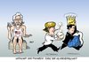 Cartoon: Ende der Vorherrschaft (small) by Erl tagged g20,wirtschaft,finanzen,welt,vorherrschaft,usa,deutschland,china,merkel