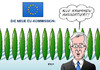 Cartoon: EU-Kommission (small) by Erl tagged eu,kommission,neu,kommissare,befragung,aussortieren,absegnung,parlament,kommissionspräsident,juncker,gurken,krümmung,gurkentruppe