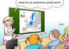 Cartoon: EU (small) by Erl tagged europa,eu,europäische,union,flüchtlinge,solidarität,werte,schweden,deutschland,rest,egoismus,abschottung,schule,landkarte,erdkunde,sozialkunde,karikatur,erl