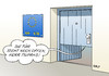 Cartoon: EU Tür (small) by Erl tagged griechenland,pleite,staatspleite,staatsbankrott,eu,iwf,ezb,institutionen,verhandlungen,tür,offen,bücken,karikatur,erl