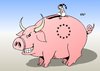 Cartoon: Europa und der neue Stier (small) by Erl tagged europa,eu,euro,eurozone,fiskalpakt,schuldenbremse,sparen,kontrolle,schulden,abbau,krise,stier,sparschwein