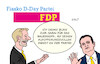 Cartoon: FDP (small) by Erl tagged politik,ampel,aus,fdp,planung,day,leugnung,rücktritt,bauernopfer,generalsekretär,djir,sarai,lindner,karikatur,erl