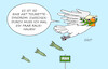 Cartoon: Friedenstaube II (small) by Erl tagged politik,usa,trump,irankrieg,friedensverhandlungen,angriffe,friedenstaube,bomben,raketen,tourette,syndrom,karikatur,erl
