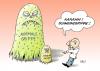 Cartoon: Grippe (small) by Erl tagged grippe,schweinegrippe,angst,panik,pandemie,virus,krankheit,gesundheit,seuche,influenza
