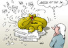 Cartoon: GroKo (small) by Erl tagged regierung,koalition,cdu,csu,spd,groko,streit,vorratsdatenspeicherung,armutszuwanderung,pkw,maut,mindestlohn,aktivität,aktiv