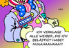 Cartoon: Horrorclown (small) by Erl tagged donald,trump,usa,wahl,präsidentschaftswahl,präsident,präsidentin,kandidat,republikaner,rechtspopulismus,sexismus,sexuelle,übergriffe,belästigung,frauen,klage,verklagen,clown,horrorclown,angst,schrecken,trend,karikatur,erl