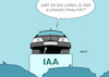 Cartoon: IAA II (small) by Erl tagged politik,verkehr,auto,automobil,ausstellung,messe,iaa,altetrnative,antriebe,emobilität,elektroauto,wasserstoff,klima,klimawandel,klimaneutralität,co2,klimafreundlich,mobilität,karikatur,erl