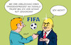 Cartoon: Infantino (small) by Erl tagged politik,sport,fußball,auslosung,wm,usa,kanada,mexiko,fifa,infantino,friedenspreis,trump,peinlichkeit,gier,karikatur,erl