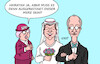 Cartoon: Jawort (small) by Erl tagged politik,regierung,koalition,cdu,csu,spd,zustimmung,mitglieder,skepsis,merz,jawort,hochzeit,braut,klingbeil,karikatur,erl