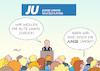 Cartoon: Junge Union II (small) by Erl tagged politik,junge,union,wahl,vorsitzender,tilman,kuban,jung,konservativ,alte,cdu,wertkonservativ,karikatur,erl