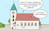 Cartoon: Kirchlicher Arbeitgeber