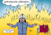 Cartoon: Klimagipfel Abschluss (small) by Erl tagged klima,klimawandel,erderwärmung,klimagipfel,new,york,un,welt,erde,ankündigung,bekämpfung,feuer,feuerwehr,löschen