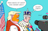 Cartoon: Könige II (small) by Erl tagged politik,usa,trump,geisteszustand,hybris,jesus,besuch,könig,charles,großbritannien,karikatur,erl