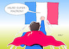 Cartoon: Macron (small) by Erl tagged frankreich,wahl,parlament,nationalrat,favorit,la,republique,en,marche,partei,präsident,emmanuel,macron,hoffnungsträger,superman,mehrheit,reformen,angst,sozialabbau,karikatur,erl