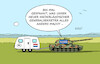 Cartoon: Mark Rutte (small) by Erl tagged politik,militär,bündnis,nato,neu,generalsekretär,mark,rutte,niederlande,wohnwagen,panzer,karikatur,erl